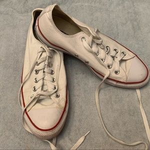 White Canvas Converse All Stars Size 8 Men’s/ Size 10 Women’s Shoes